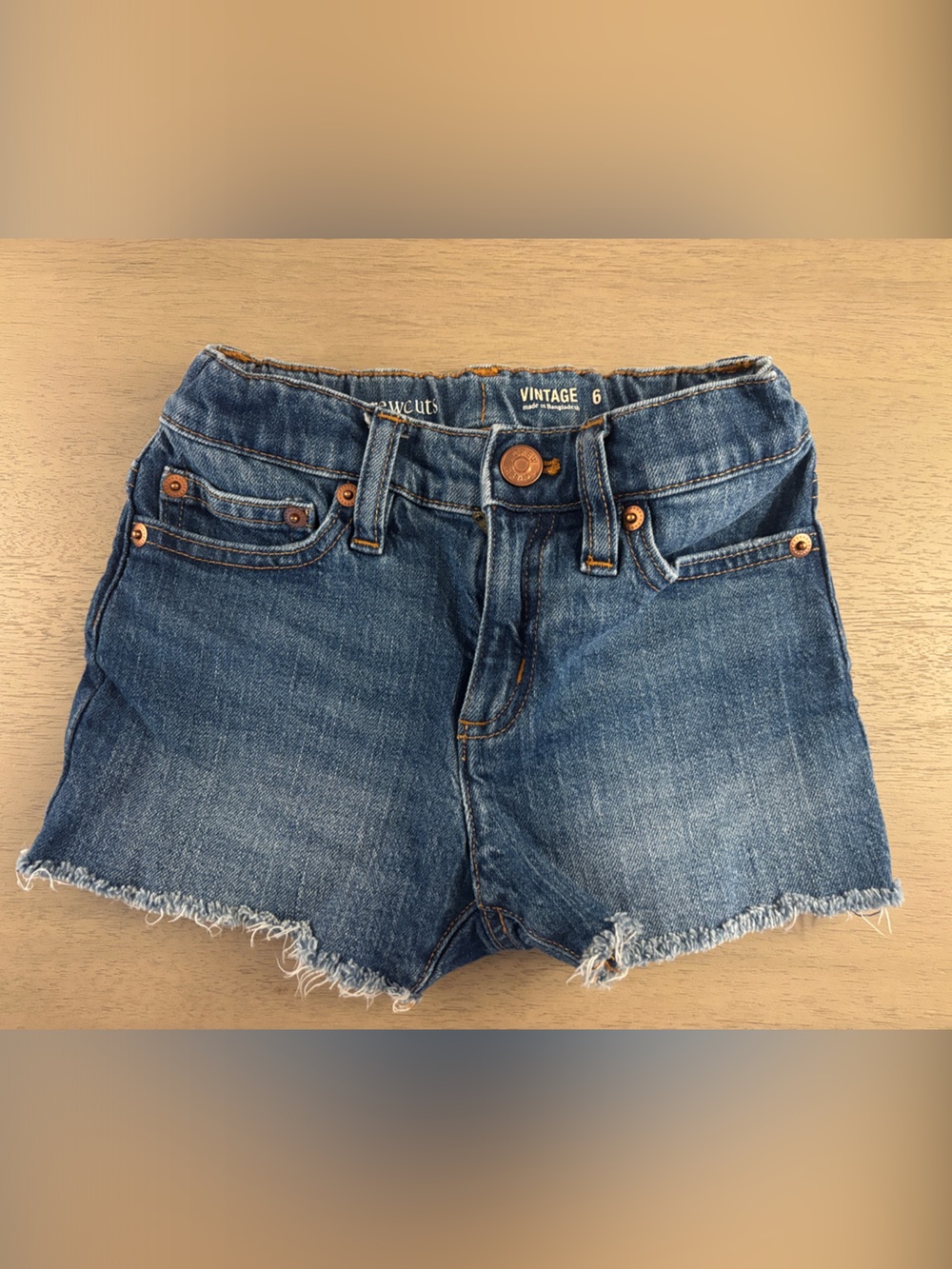 Crewcuts Vintage Style Denim Shorts - Size 6